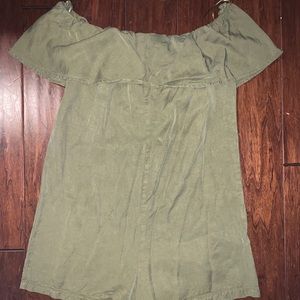 Zara Off the Shoulder Shorts Romper